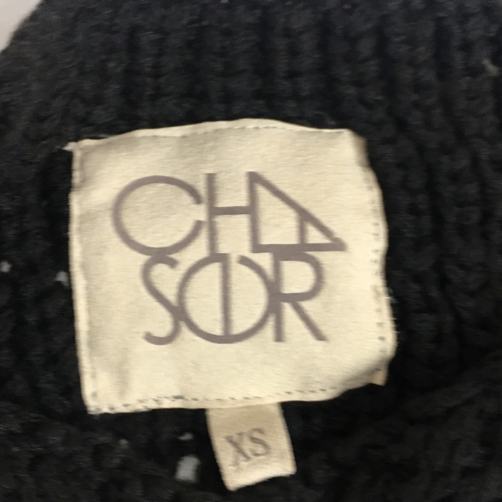 Black Open Knit Scalloped Hem Sweater | Cottagecore Coastal Minimalist · Cha Sor - Picture 11 of 11